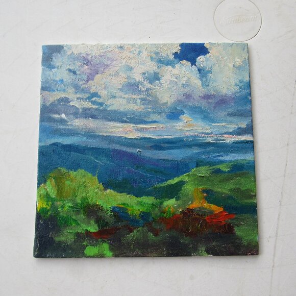 Original Acrylic Landscape Painting Signed - Picture 1 of 4